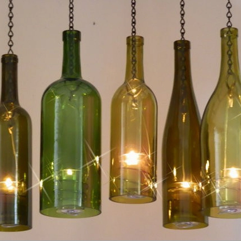 Glass bear lights bottle LED bottle glass Noctilucent star lamp for Christmas Deco