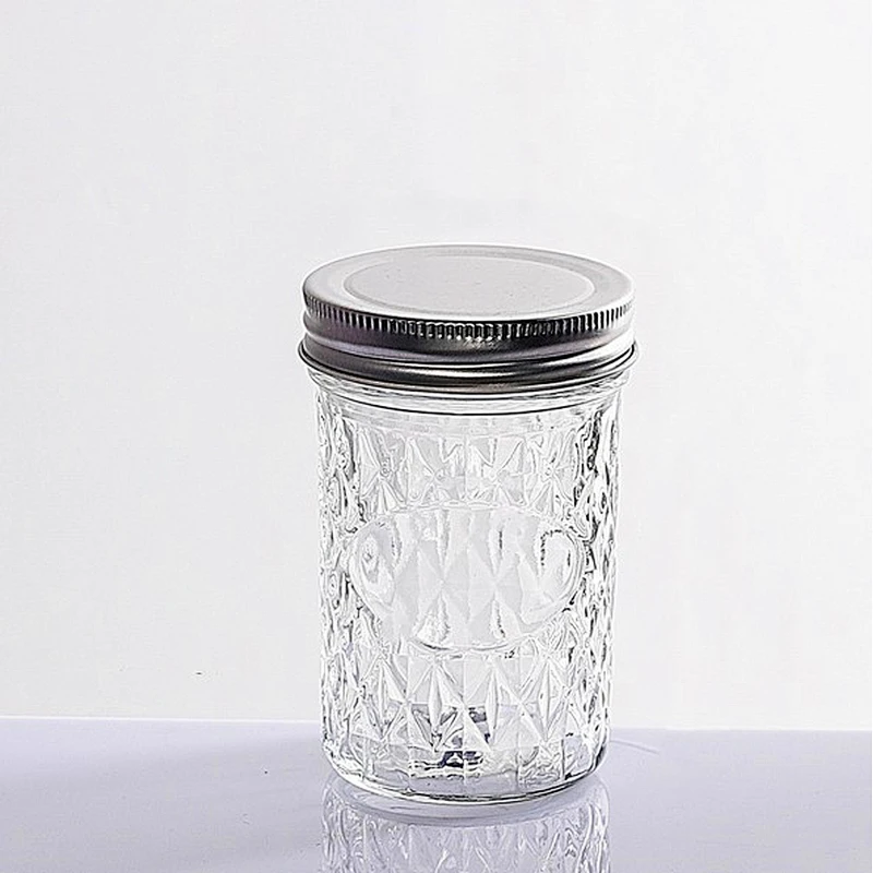 Whisky Cocktail Liquor Drinking Storage Mini Mason Jar Glass With Lid