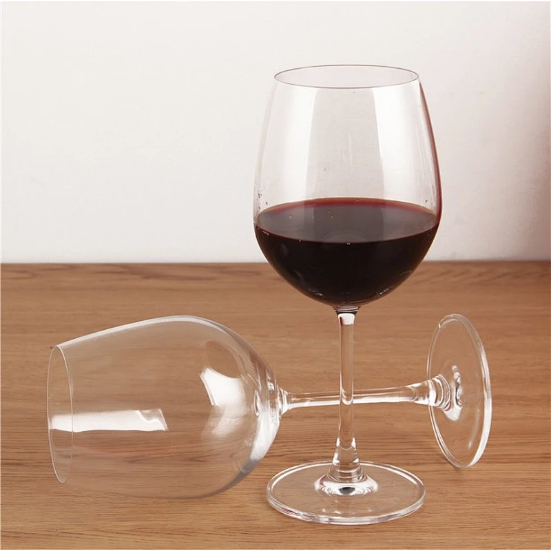 20 oz Machine Made Crystal Glass Stemmed Goblet Wine Glasses with Stem