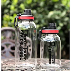 750ml 1000ml  Hotselling Colorful Portable Glass Bottle with colorful Cover