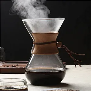Large capacity Hand-brewed coffee pot heat resistant Borosilicate glass coffer maker
