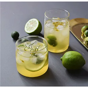 300ml Logo Customized High Borosilicate Glass Cup/ Transparent Single-layer Household Glass Water Cup