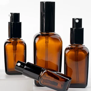 Mini design 10ml amber essential oil glass bottle