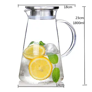 Heat-Safe Borosilicate Glass Jar Cold Brew Coffee Maker with filter