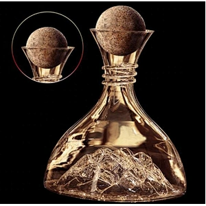 Crystal Glass Hand Blown Iceberg Red Wine Decanter 1800ml