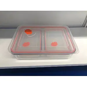 Glass Food Storage Container Set with Leak-Proof Airtight Snap Latch Plastic Lids