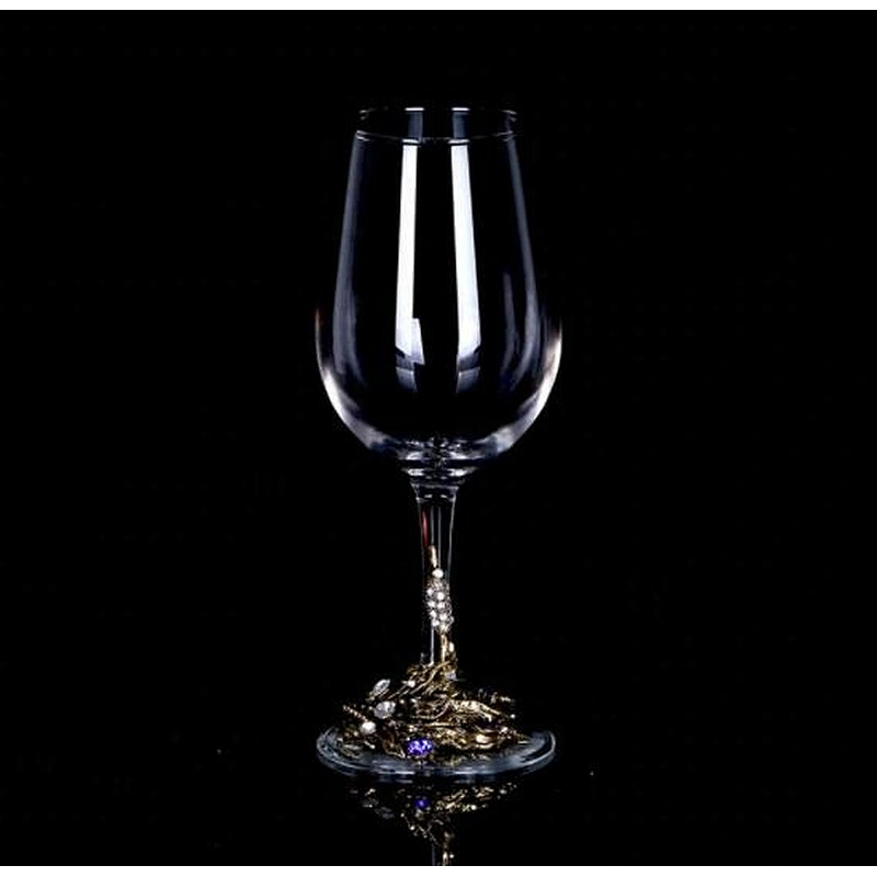 Creative enamel color wine glass decanter household set crystal  goblet wine glass wedding gift