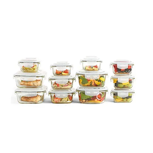 Bento Lunch Box Set Glass Food Container Sets of 12pcs  for wholesales