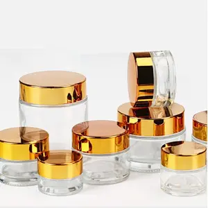 5g10g20g30g50g100g high-grade transparent glass face cream  eye cream  divided into cosmetics bottles