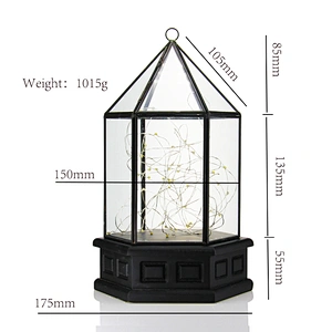 Lantern Craft for Conservatory Glass Terrarium Wedding Centerpiece