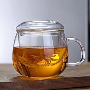 Transparent high temperature resistant  borosilicate teacups