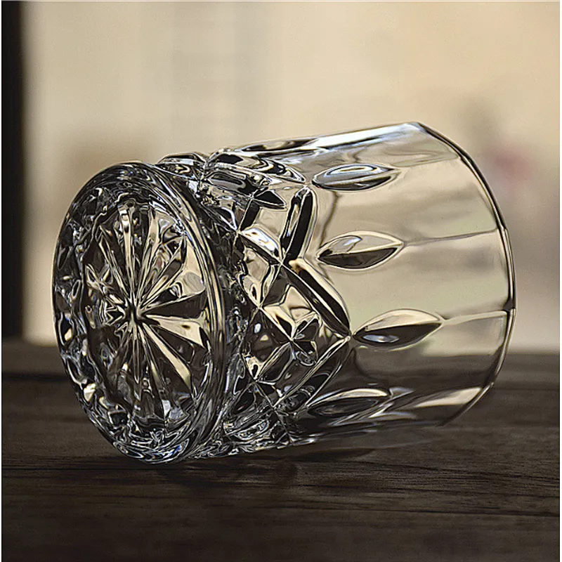 Lead-free Creative shaped glass cup for whiskey, beer and water