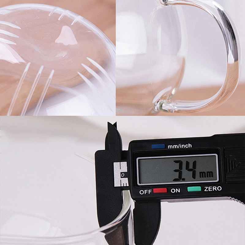 clear borosilicate teacups with filter