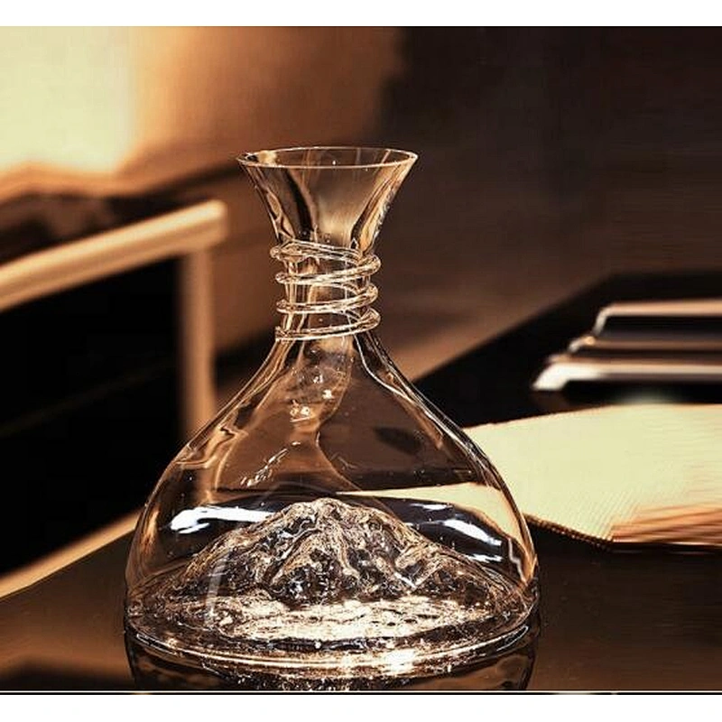 Crystal Glass Hand Blown Iceberg Red Wine Decanter 1800ml