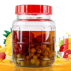 5L Glass Barrel with Strap & Spigot for Beverage drink juice beer water