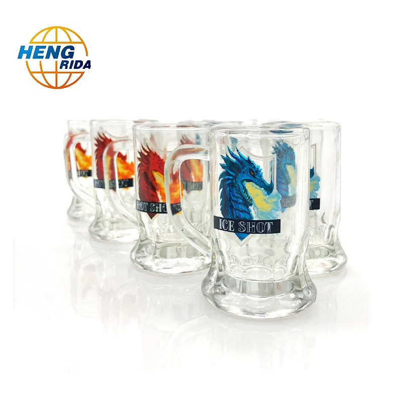 Custom printed transparent shot glass