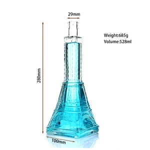 Eiffel Tower-shaped glass bottle Whisky bottle