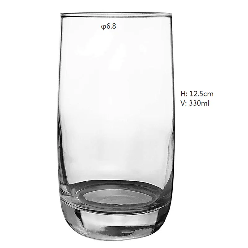 330m 11ozl Drinking Glassware Glass Water Cup
