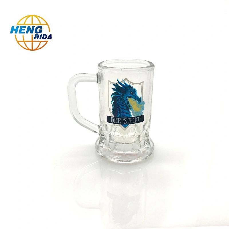 Custom printed transparent shot glass