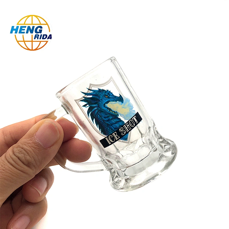 Custom printed transparent shot glass
