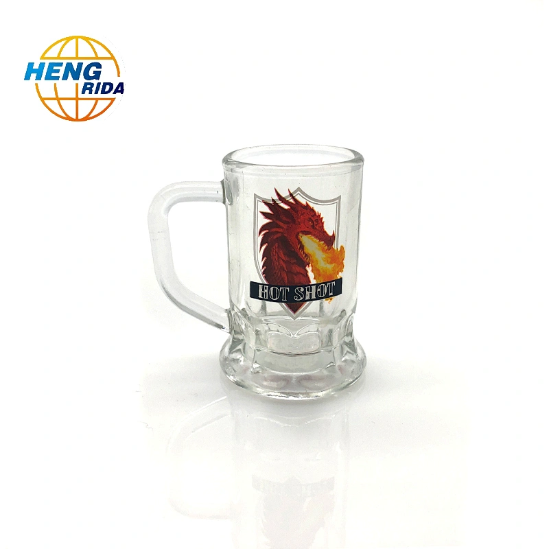 Custom printed transparent shot glass