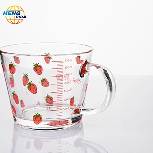 400ML wide bottle coffee glass cup milk glass cup