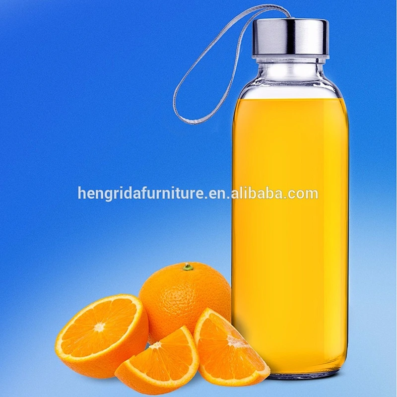 16oz Glass Water Bottle For Beverage Juicer