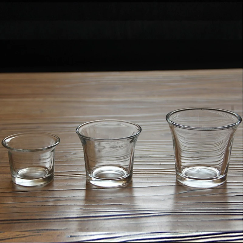Clear Flanging Glass Votive Candle Holder Candle Cup For Wedding Party Dinner Holiday Saint Valentine's Day Decoration