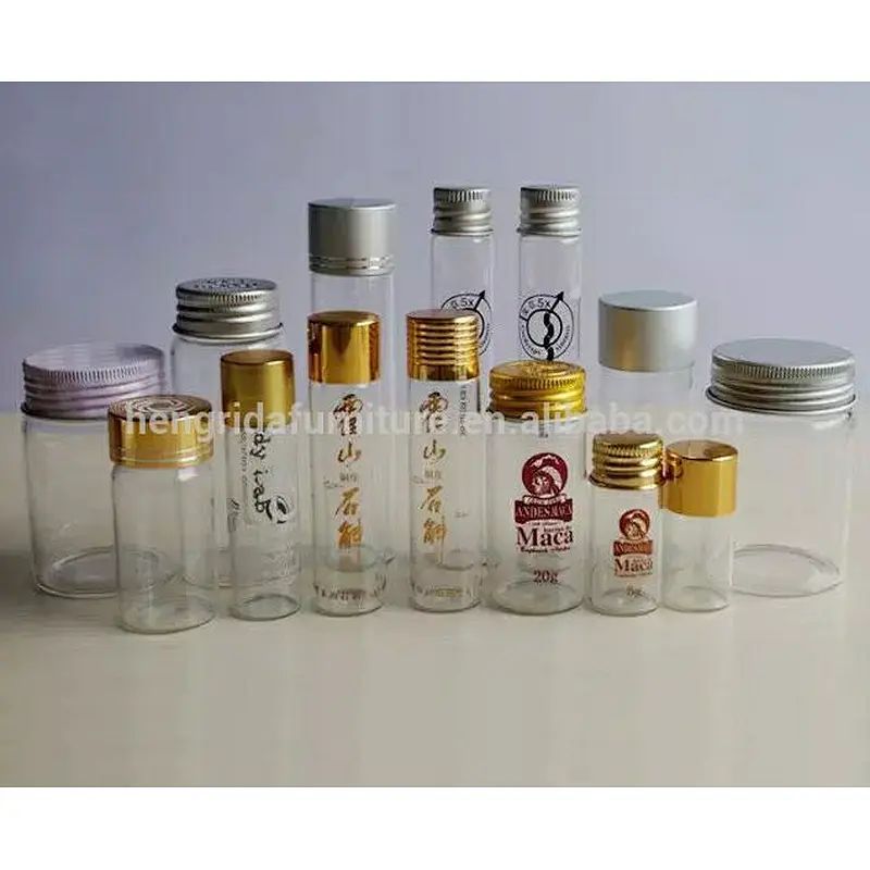 High Quality Borosilicate Glass Bottles with Aluminum Cap
