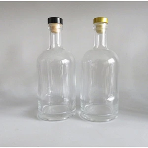 200ml 500ml 750ml Food grade whisky vodka Liquor glass bottle