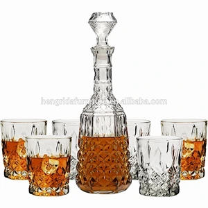 Decanter Set With Rock Glasses