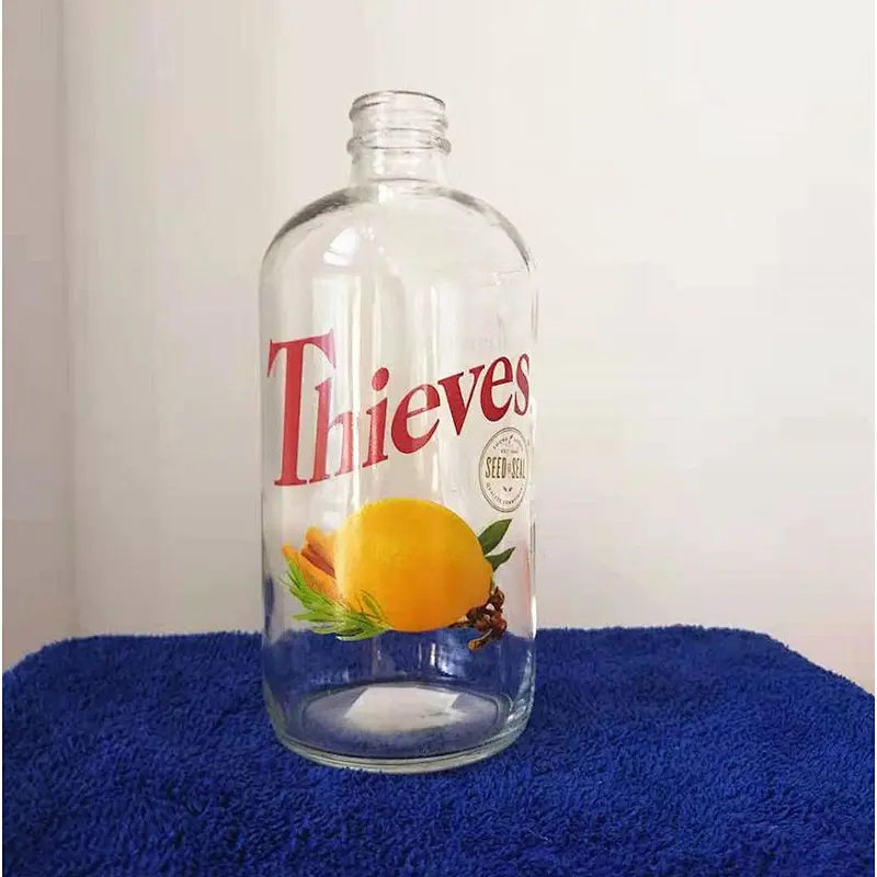 250ml 500ml Reusable Glass Drinking Bottle Clear Glass Boston  Bottle Glass Beverage Packaging Bottle