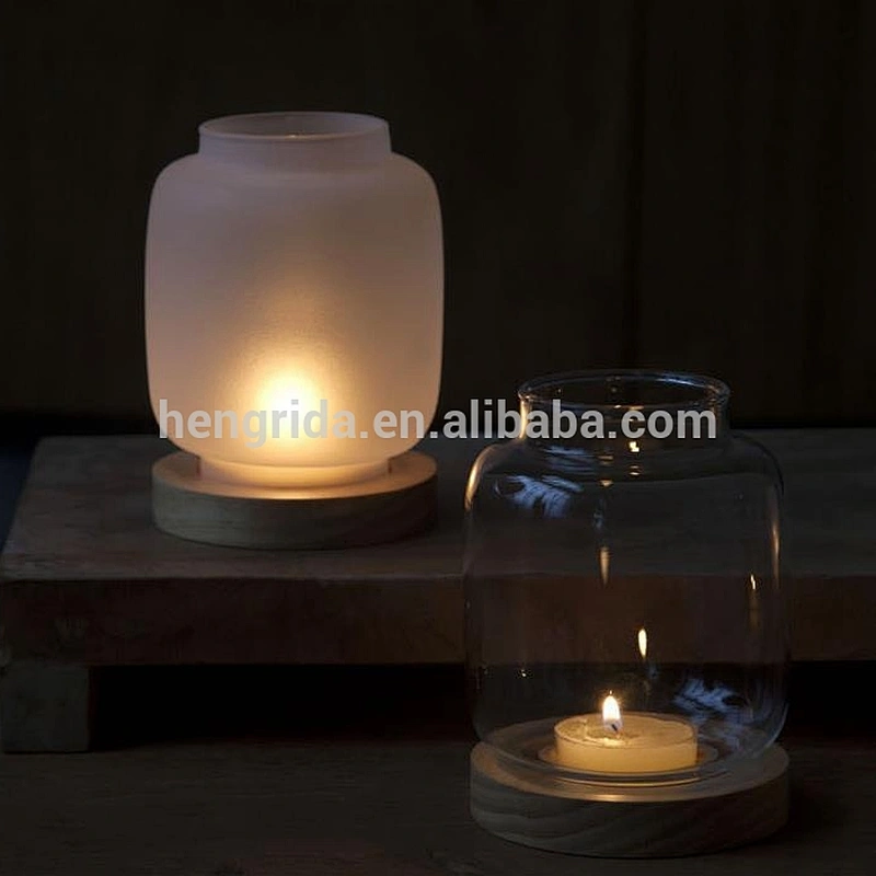Votive Candle Holder with Glass Chimney