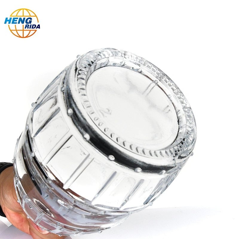750ml Glass Barrel Shaped Bottle for Wine or Beverage