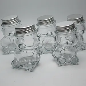 50ml Small Bear Glass Bottle for Candy Storage