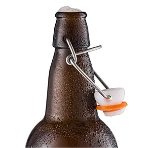 Clear Color Swing Top Glass Bottles For Kombucha, Kefirwith Swing Top For Kombucha, Kefir, Beer