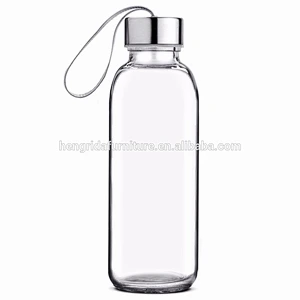16oz Glass Water Bottle For Beverage Juicer