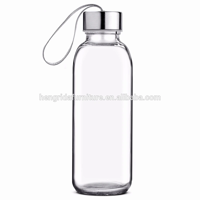 16oz Glass Water Bottle For Beverage Juicer