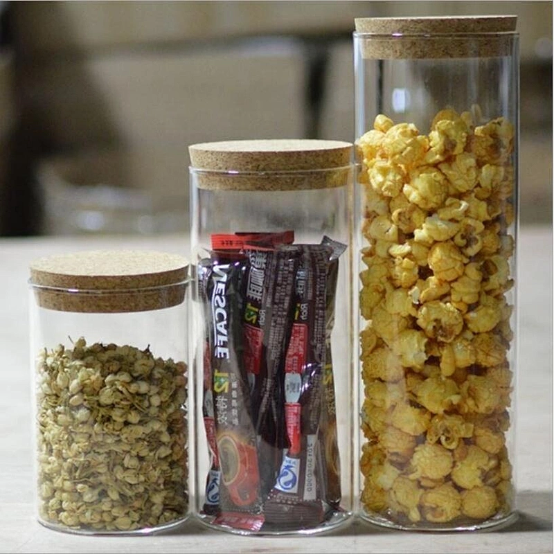 Wholesale Borosilicate Glass  Bottle with Wood Lid
