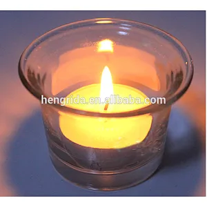 wedding church clear glass candle holder