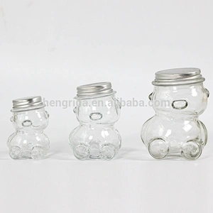50ml Small Bear Glass Bottle for Candy Storage