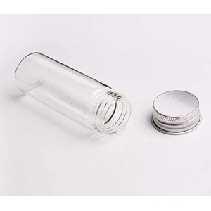 15ml 25ml 40ml 50ml 60ml Tube Glass Liquor Bottle Sample Glass Bottle With Aluminum Cap