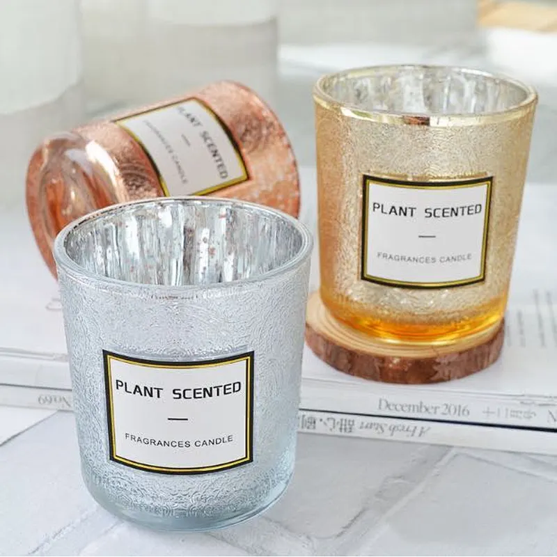 Wholesale High quality Clear Cylinder Glass Candle Holder with stripe/ Tealight Candle Holder for wedding or party decoration
