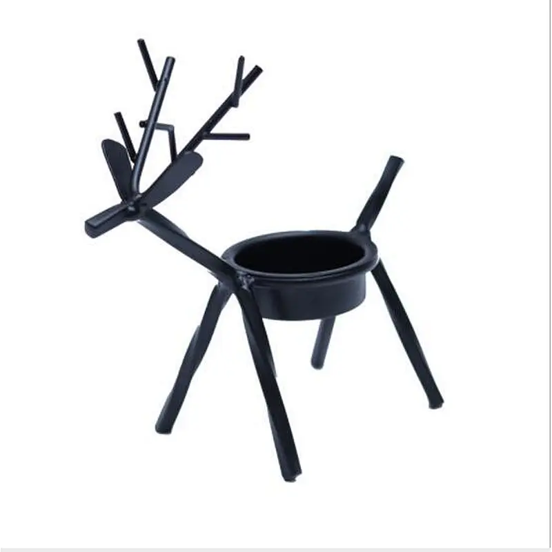 Creative European deer iron candlestick candle holder