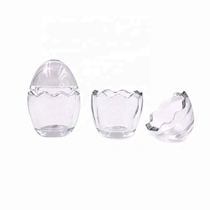 3 oz 7ozCreative Egg Shaped Pudding Container Glass Jar