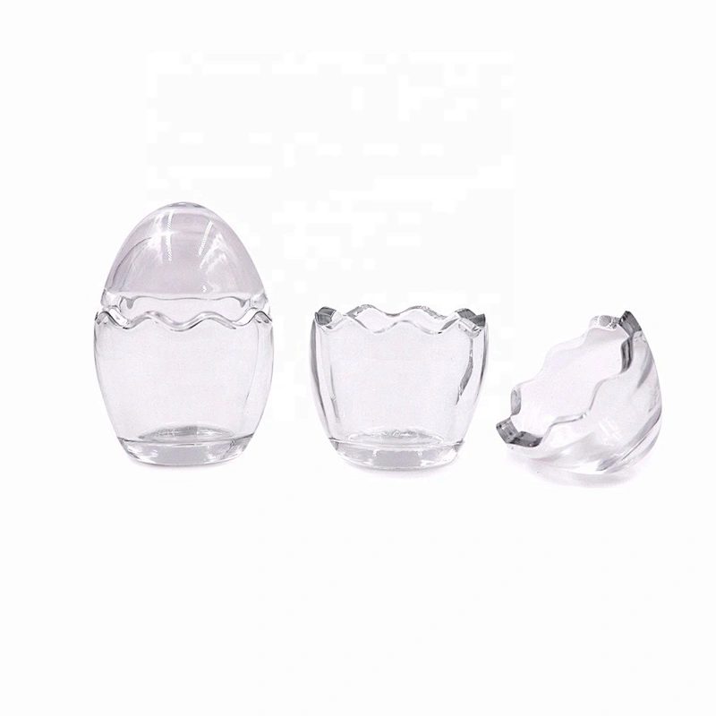 3 oz 7ozCreative Egg Shaped Pudding Container Glass Jar