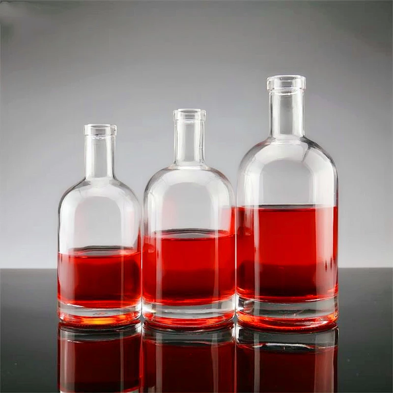 750ml 500ml Glass Bottle for Vodka Whiskey Spirit