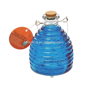 Glass Wasp Trap with Cork Stopper Hanging Handle