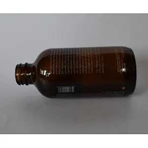 Boston Amber Glass Bottle with Screw Cap for Hand Manual Cold Crew Coffee Tea Fruit Wine Beverage Packing