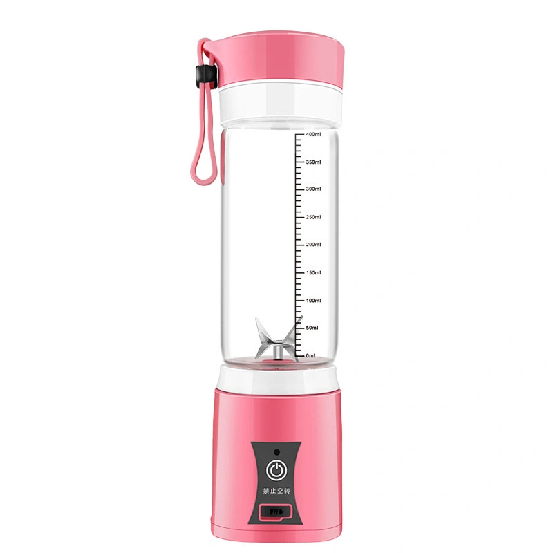 400ml Glass Mini Portable Rechargeable USB Electric Safety Fruit Juice Mixer